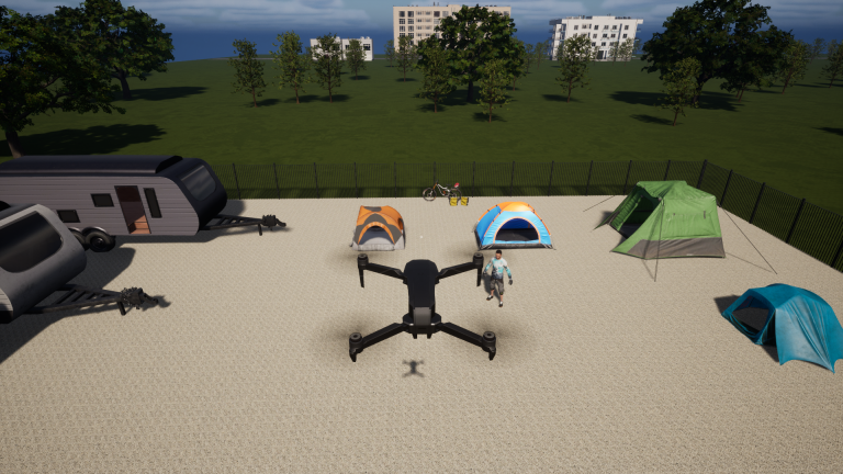 Bikepacking Simulator Drone